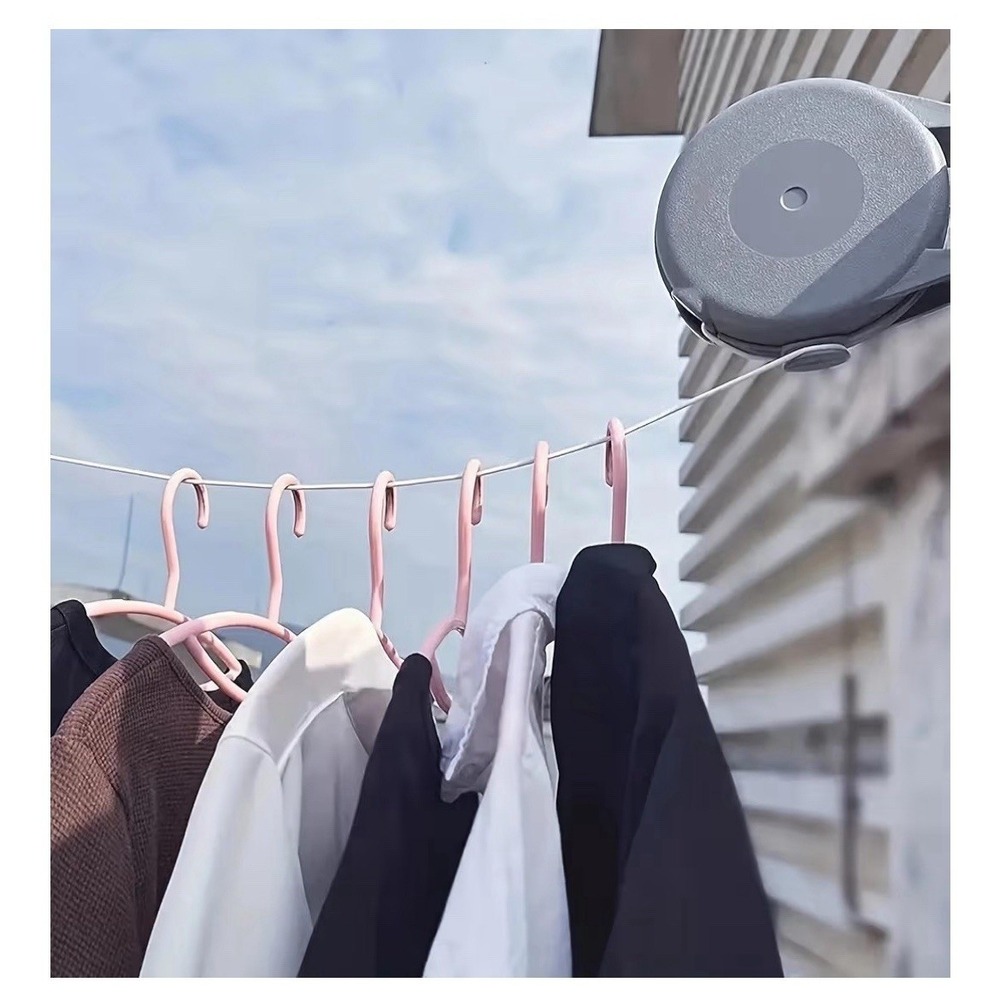 Retractable Clothesline Heavy Duty Retracting Clothes Line Outdoor/Indoor [C] - Picture 3 of 4